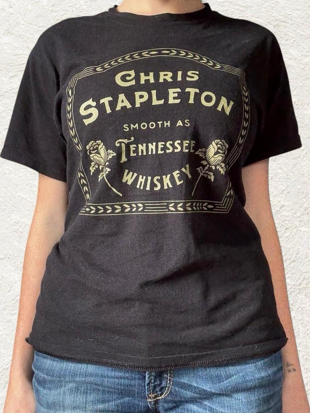 Black Chris Stapleton Graphic Tee - "Tennessee Whiskey"